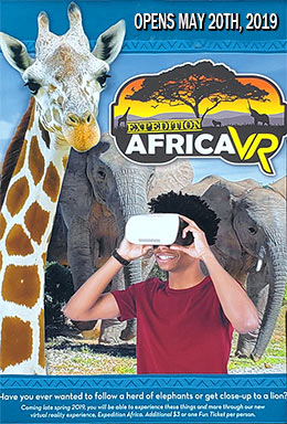 Expedition VR Africa Safari Poster for the NC Zoo