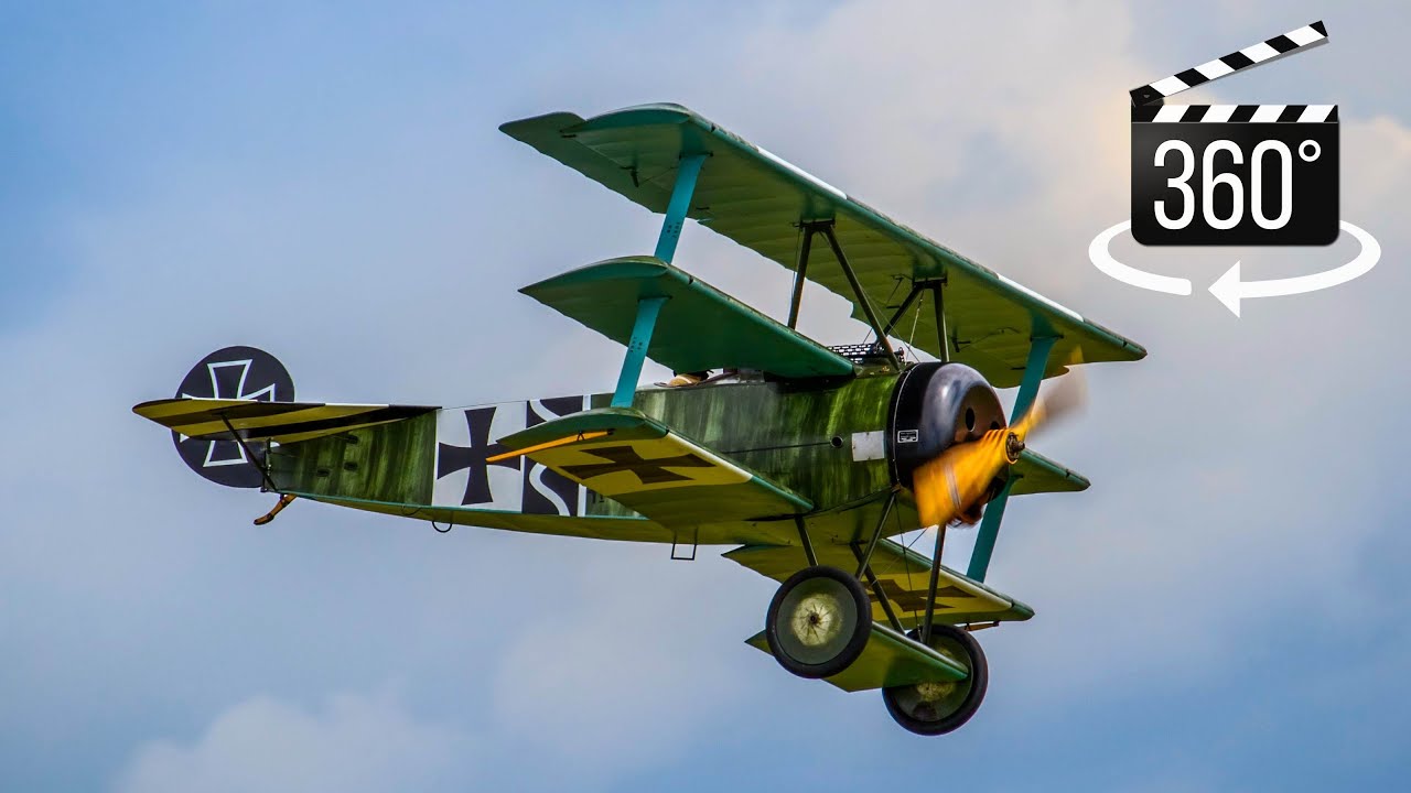 Fly in a real Fokker WW1 Dr. 1 Triplane